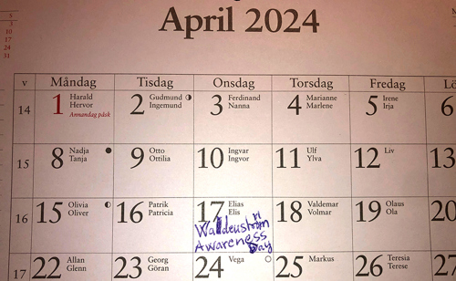 WM awareness day 17 april